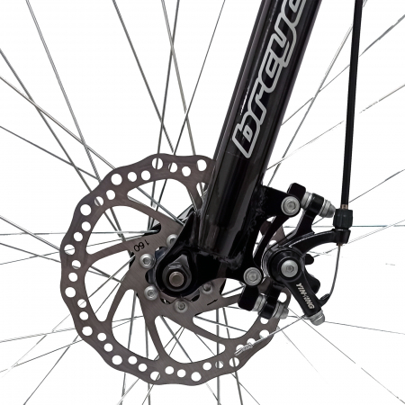 Bicicleta MTB-HT 29" BR Target, cadru otel 17', manete secventiale, frane disc, 21 viteze, Negru [4]