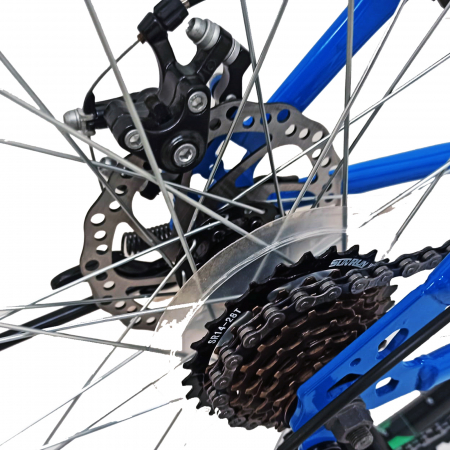 Bicicleta MTB-Target 29'', cadru otel 17″, frane disc, manete secventiale, 21 viteze, Albastru [4]