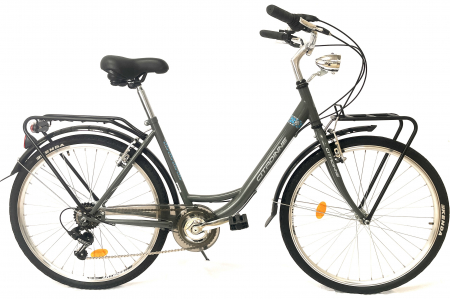 Bicicleta Oras-Trekking - Bicicleta Oras 26 Inch, Gri/Albastru