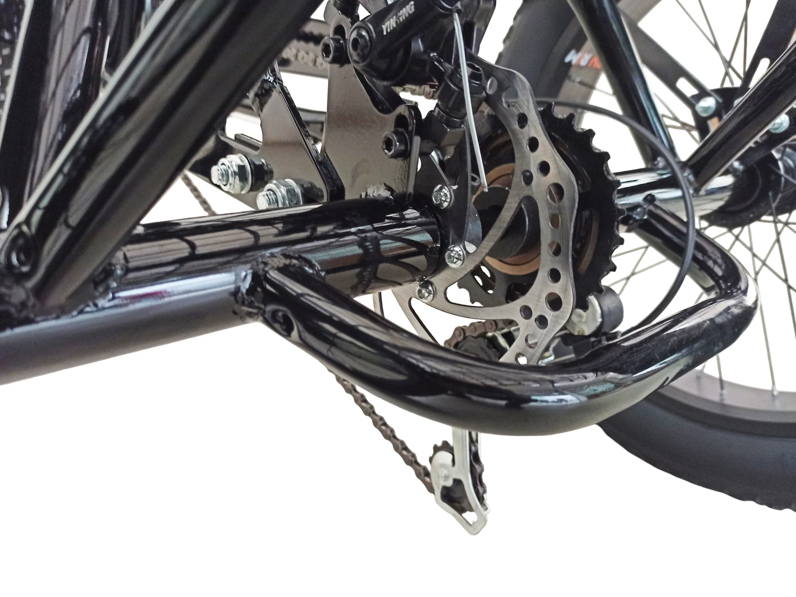 Tricicleta adulti,Fat cauciuc cu cos 20 inch Negru [5]