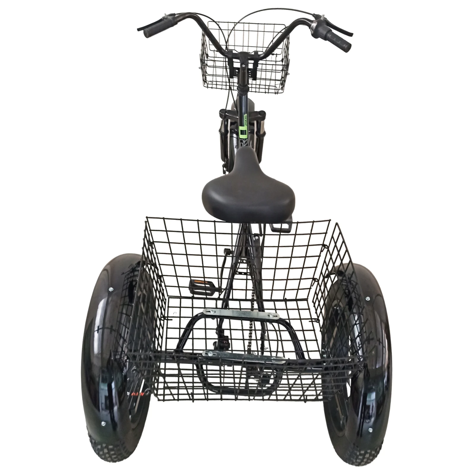 Tricicleta adulti,Fat cauciuc cu cos 20 inch Negru [7]