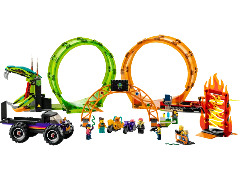 LEGO® City - Arena de cascadorii cu doua bucle 60339, 598 piese [7]