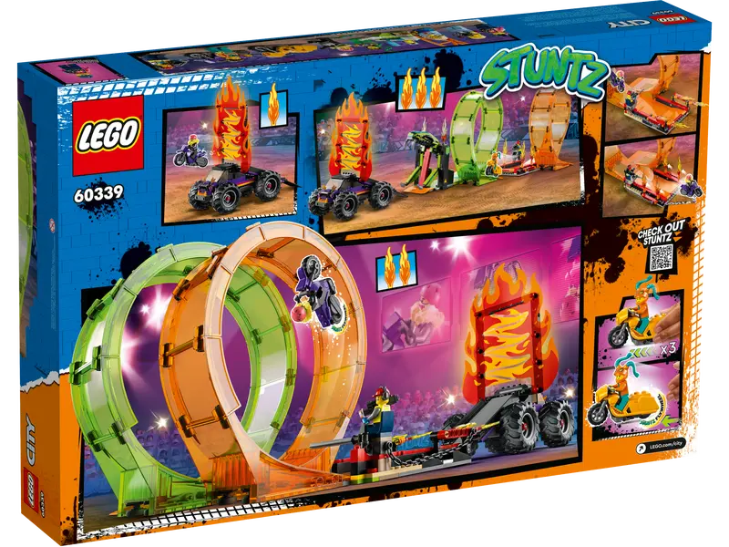 LEGO® City - Arena de cascadorii cu doua bucle 60339, 598 piese [2]