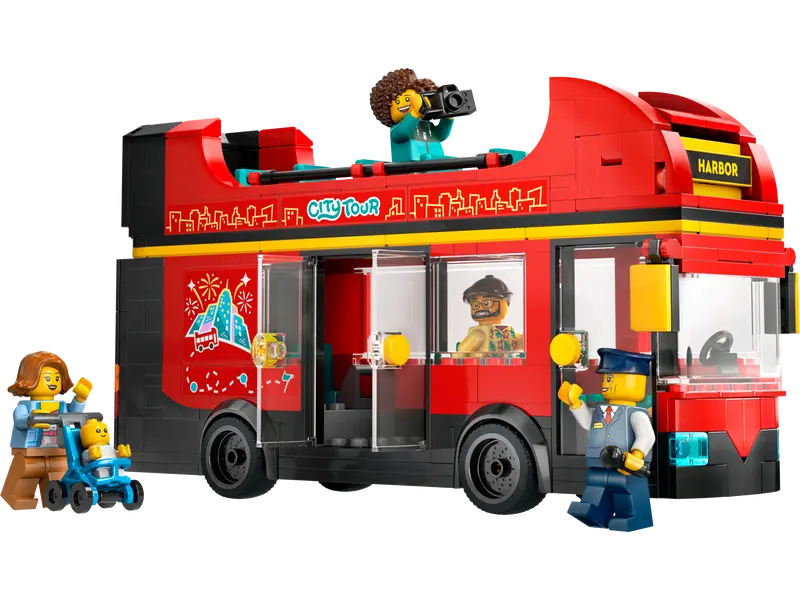 LEGO® City - Autobuz turistic rosu cu etaj 60407, 384 piese [6]