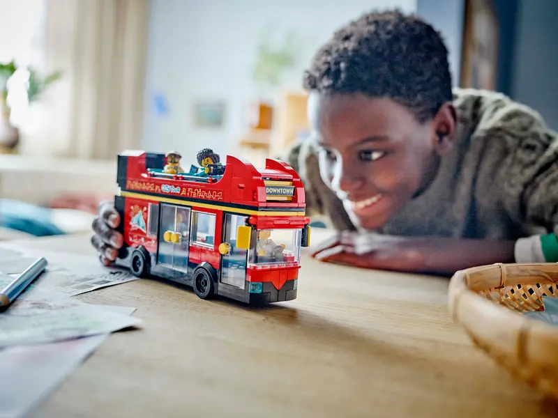 LEGO® City - Autobuz turistic rosu cu etaj 60407, 384 piese [2]