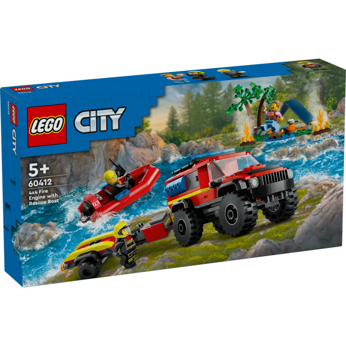 LEGO® City - Camion 4x4 si barca de pompieri 60412, 301 piese [1]
