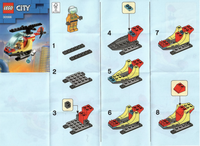 LEGO City - Elicopter de pompieri 30566, 35 piese [3]