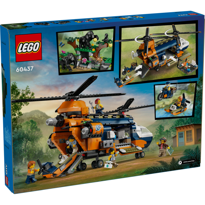 LEGO® City - Elicopterul unui explorator al junglei la tabara de baza 60437, 881 piese [3]