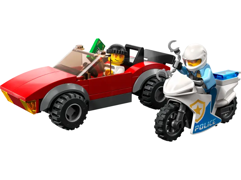 LEGO® City - Politist pe motocicleta in urmarirea unei masini 60392, 59 piese [4]