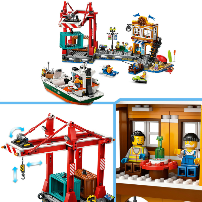LEGO® City - Port si nava de transport marfa 60422, 1226 piese [6]