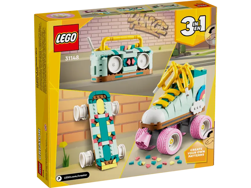 LEGO® Creator 3 in 1 - Patina cu rotile retro 31148, 342 piese [2]