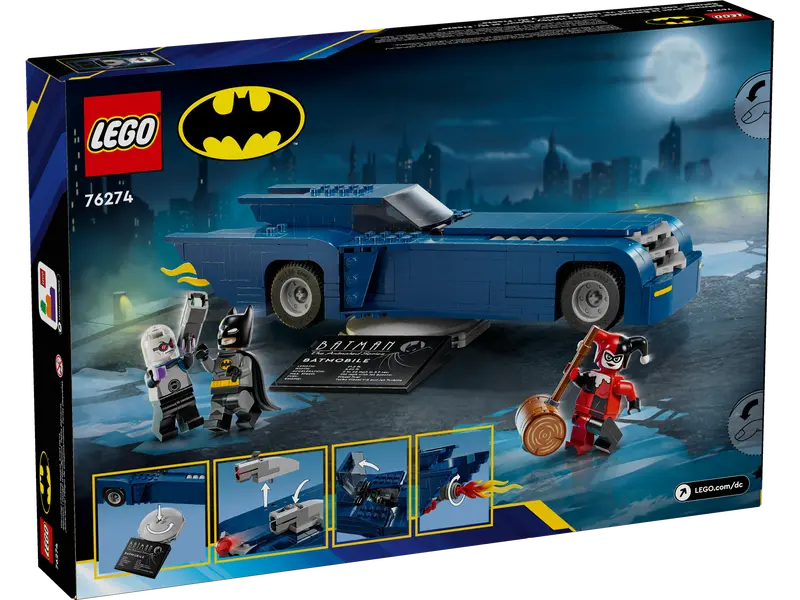 LEGO® DC - Batman™ cu al sau Batmobile™ vs Harley Quinn™ si Mr. Freeze™ 76274, 435 piese [5]