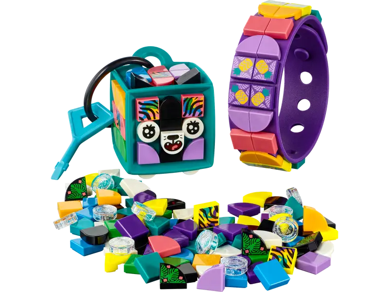 LEGO® DOTS - Bratara si breloc tigru neon 41945, 188 piese [3]
