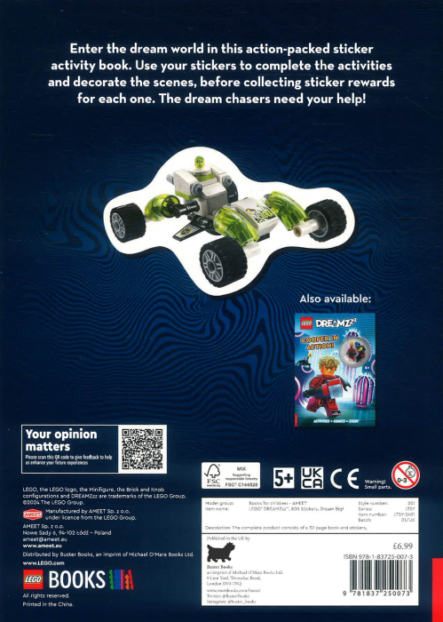 LEGO DREAMZzz: 800 Stickers: Dream Big! [2]