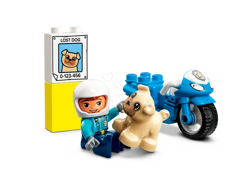 LEGO® DUPLO® - Motocicleta de politie pentru salvare 10967, 5 piese [3]