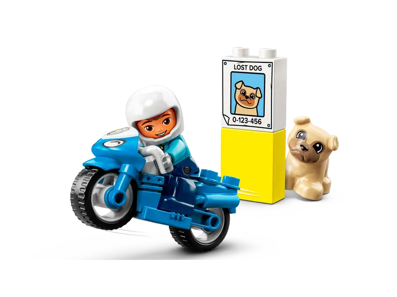 LEGO® DUPLO® - Motocicleta de politie pentru salvare 10967, 5 piese [4]