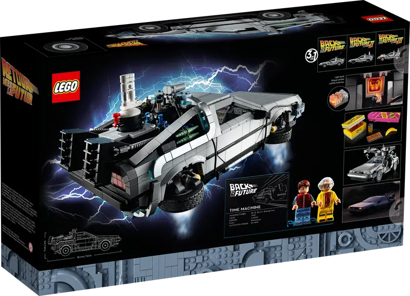 LEGO® Icons Creator Expert - Masina timpului Inapoi in viitor 10300, 1872 piese [3]