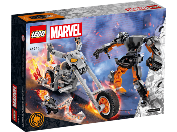 LEGO® Marvel - Robot si motocicleta Calaretul fantoma 76245, 264 piese [2]