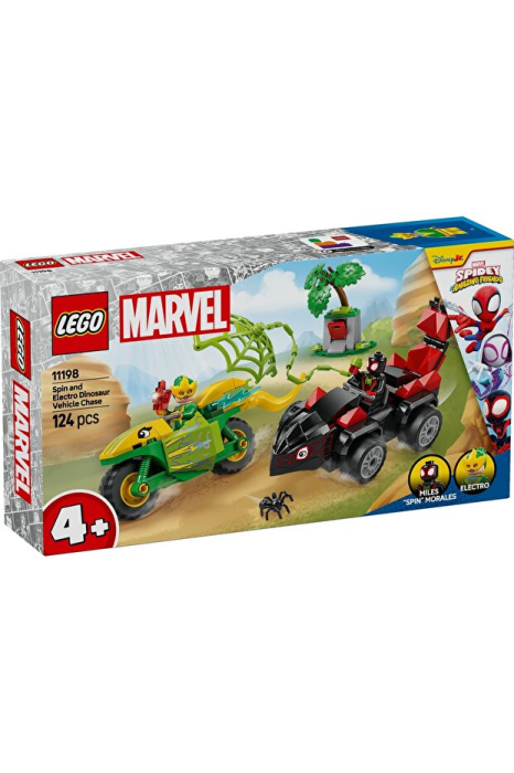 LEGO® Marvel - Spin si Electro intr-o urmarire cu dino-vehicule 11198, 124 piese [5]