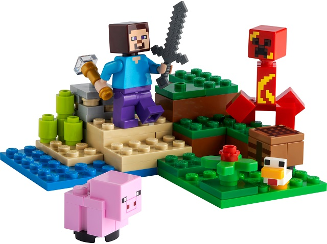 LEGO® Minecraft - Ambuscada Creeper™ 21177, 72 piese SECOND HAND [2]