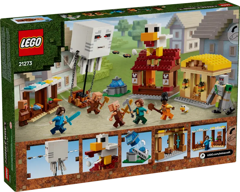 LEGO® Minecraft™ - Atacul baloanelor Ghast asupra satului 21273, 555 piese [6]