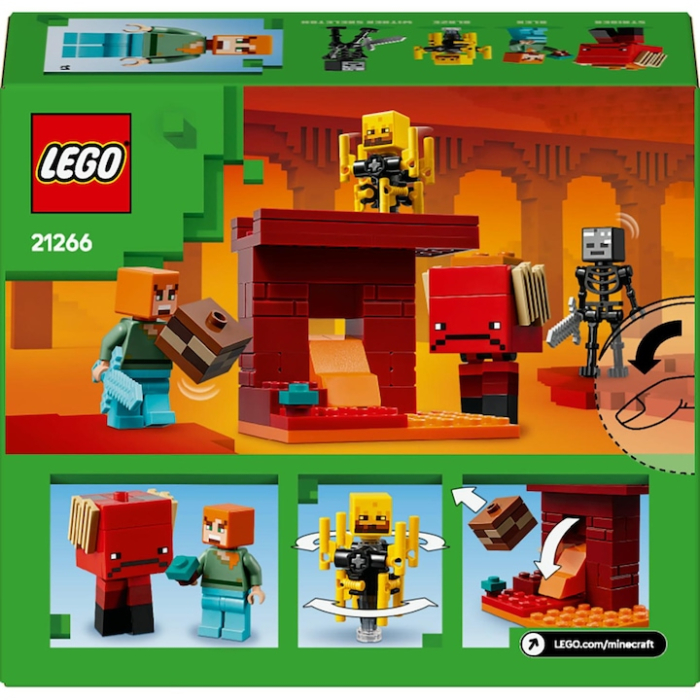 LEGO® Minecraft™ - Batalie deasupra lavei in Nether 21266, 99 piese [3]
