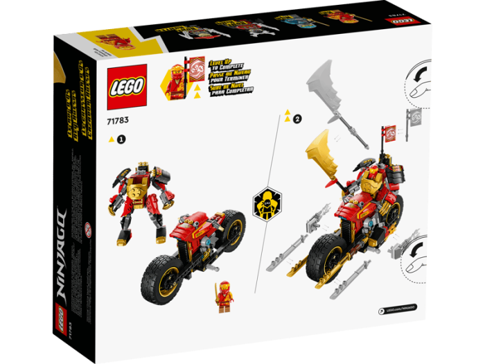 LEGO® Ninjago™ - Motocicleta robot EVO a lui Kai 71783, 312 piese [4]