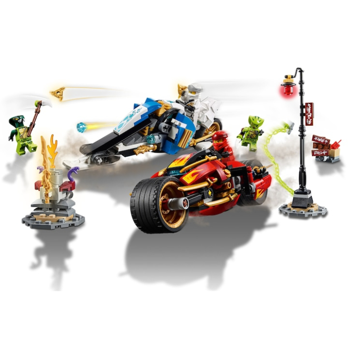 LEGO NINJAGO - Vehiculele lui Kai si Zane - Motociclete Blade si snowmobilul 70667, 376 piese SECOND HAND [3]