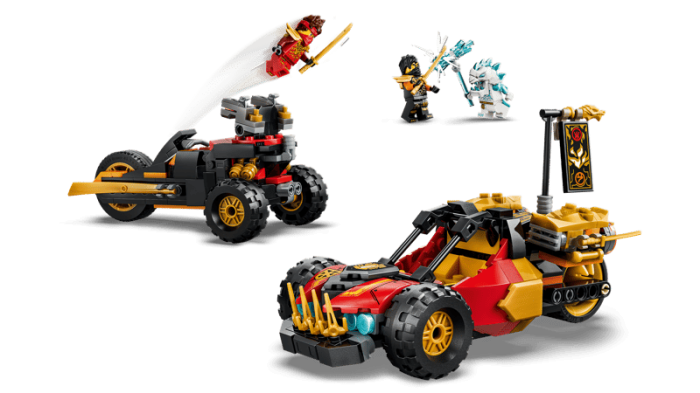 LEGO® NINJAGO -  Vehiculele transformabile ale lui Kai si Cole 71864 [4]