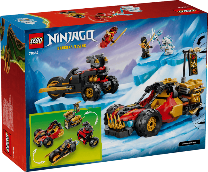 LEGO® NINJAGO -  Vehiculele transformabile ale lui Kai si Cole 71864 [3]