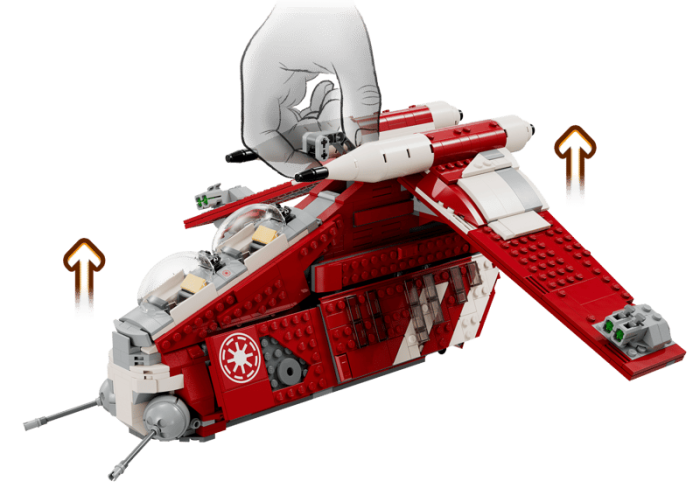 LEGO® Star Wars - Nava de lupta a gardienilor de pe Coruscant 75354, 1083 piese [2]