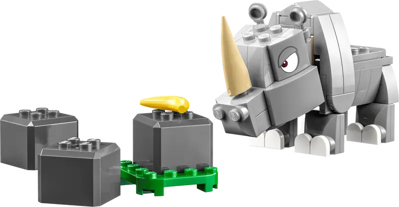 LEGO® Super Mario - Set de extindere - Rinocerul Rambi 71420, 106 piese [3]