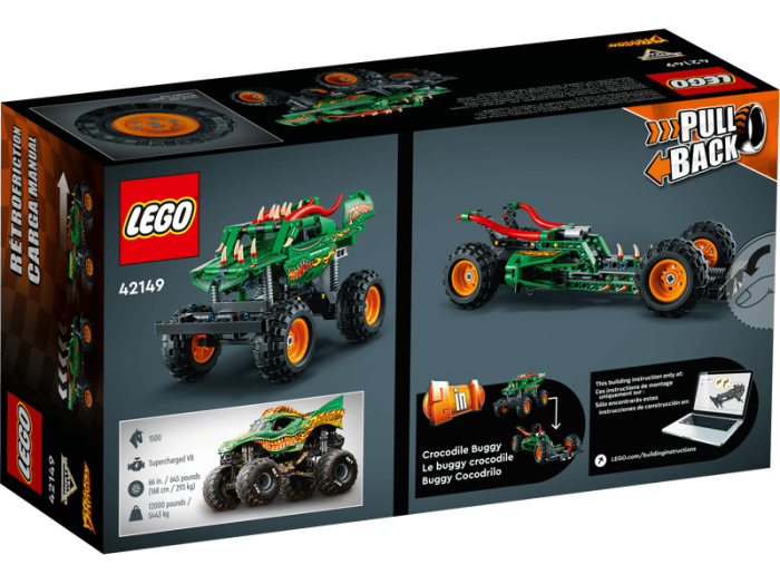 LEGO® Technic - Monster Jam™ Dragon™ 42149, 217 piese [3]