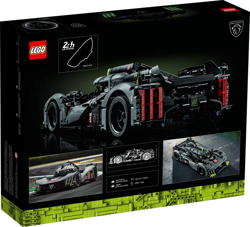 LEGO® Technic - PEUGEOT 9X8 24H Le Mans Hybrid Hypercar 42156, 1775 piese [2]