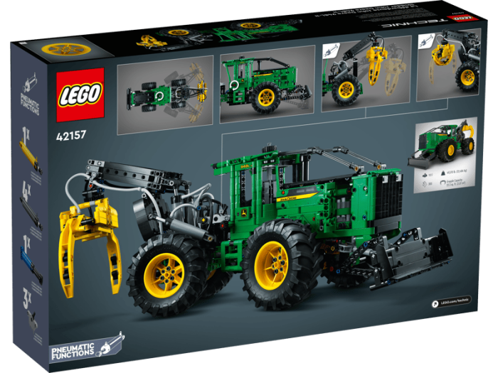 LEGO® Technic - Tractor de corhanit John Deere 948L-II 42157, 1492 piese [4]