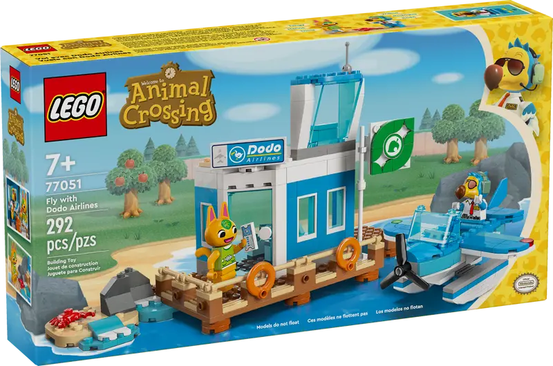 LEGO Animal Crossing - LEGO® Animal Crossing™ - Zboara cu Dodo Airlines 77051, 292 piese