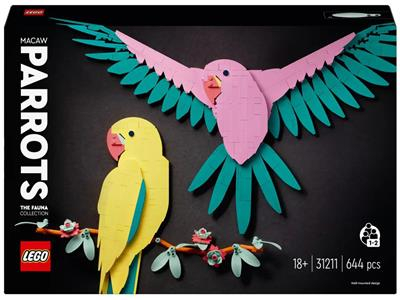 LEGO Art - LEGO® ART - Colectia de fauna - Papagali Ara 31211, 644 piese