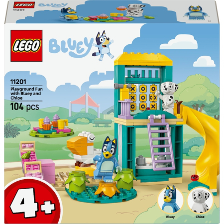 LEGO Bluey - LEGO® Bluey - Distractie la locul de joaca cu Blue si Chloe 11201, 104 piese