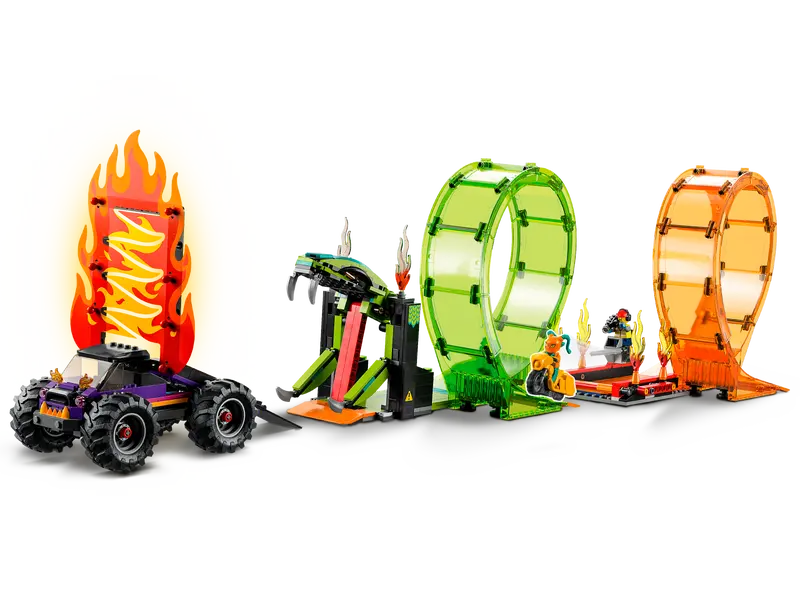 LEGO® City - Arena de cascadorii cu doua bucle 60339, 598 piese [3]