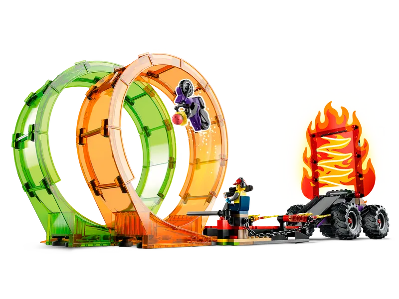 LEGO® City - Arena de cascadorii cu doua bucle 60339, 598 piese [5]