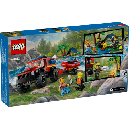 LEGO® City - Camion 4x4 si barca de pompieri 60412, 301 piese [2]