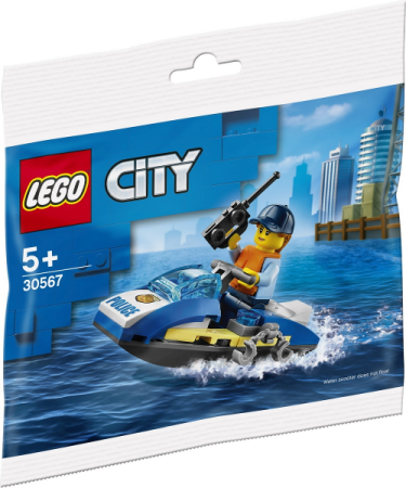 Toate produsele - LEGO® City - Ofiterul de politie si scooter-ul sau nautic 30567, 33 piese