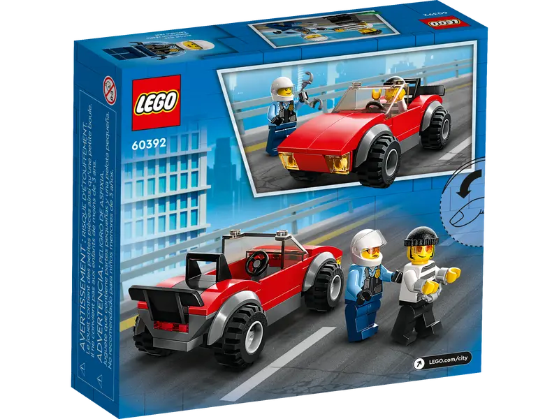 LEGO® City - Politist pe motocicleta in urmarirea unei masini 60392, 59 piese [1]