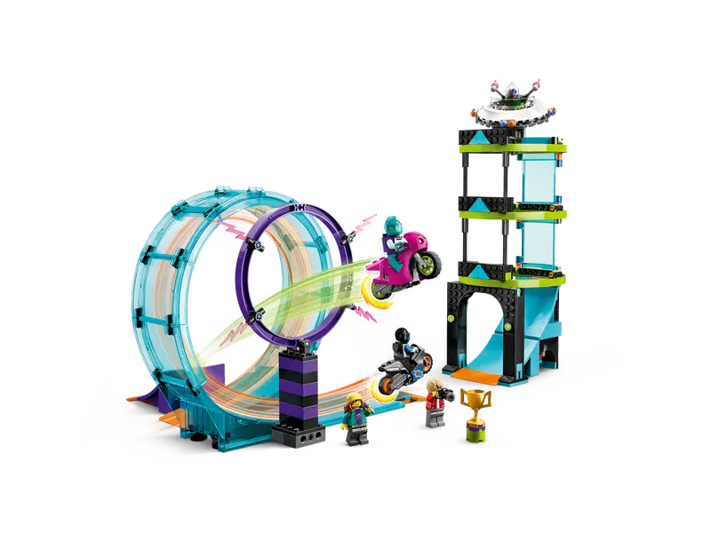 LEGO® City - Provocarea suprema de cascadorii pe motocicleta 60361, 385 piese [4]