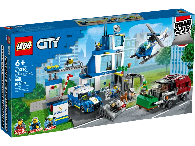 LEGO City - LEGO® City - Sectie de politie 60316, 668 piese