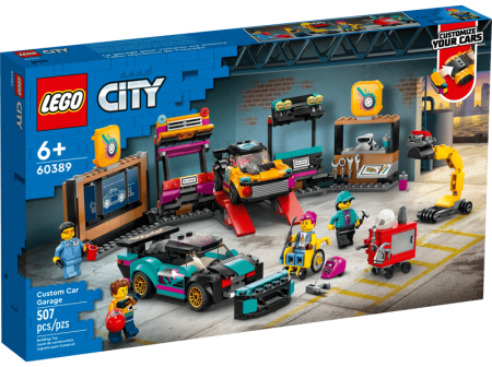 Toate produsele - LEGO® City - Service pentru personalizarea masinilor 60389, 507 piese