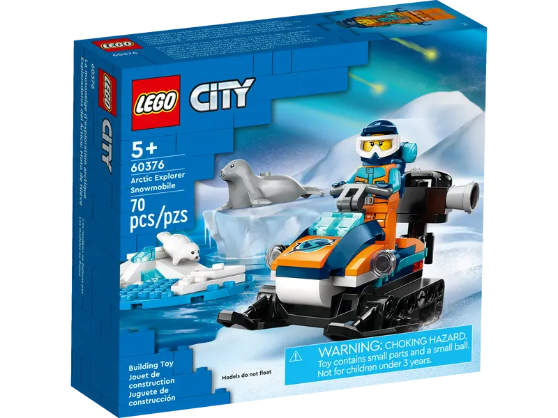 LEGO City - LEGO® City - Snowmobil de explorare arctica 60376, 70 piese