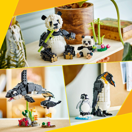 LEGO® Creator 3 in 1 - Animale salbatice: Familia de ursi panda 31165, 626 piese [2]