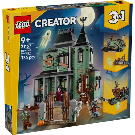 Toate produsele - LEGO® Creator 3 in 1 - Conacul bantuit 31167, 736 piese