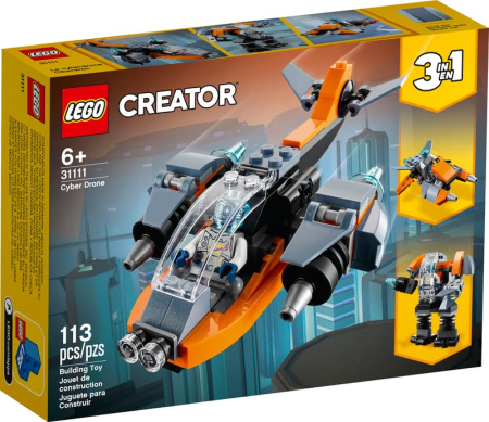 LEGO Creator - LEGO Creator 3 in 1 - Drona cibernetica 31111, 113 piese